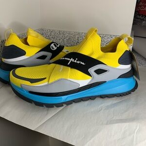 Champion ReflexX Lo Firefly Black Multi Colorblock Slip On Athletic Shoes NO BOX